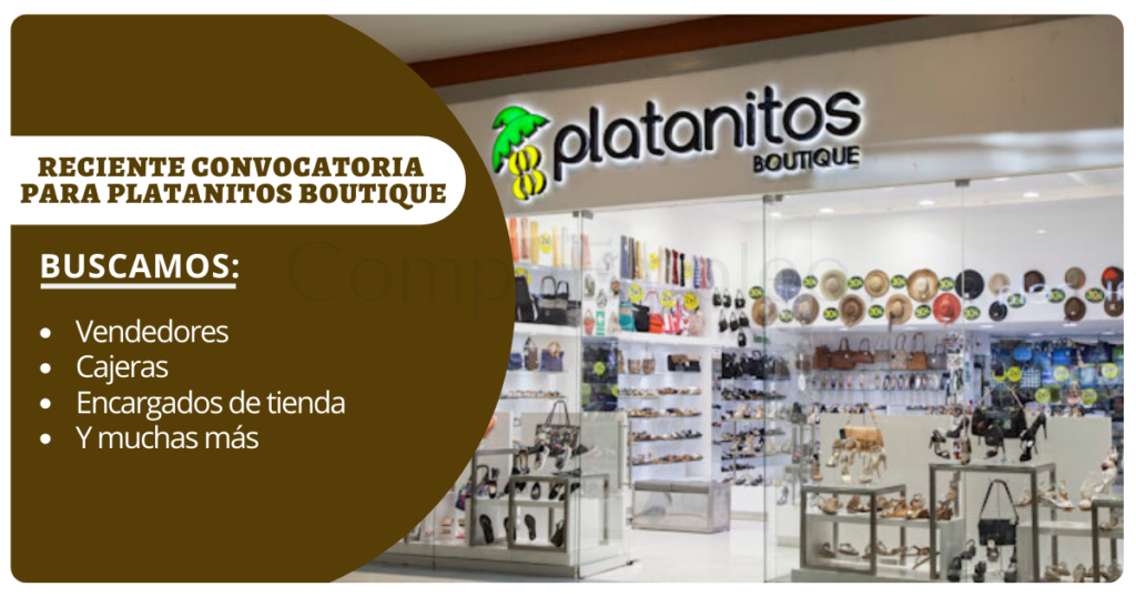 Forma parte de la reciente convocatoria de PLATANITOS BOUTIQUE
