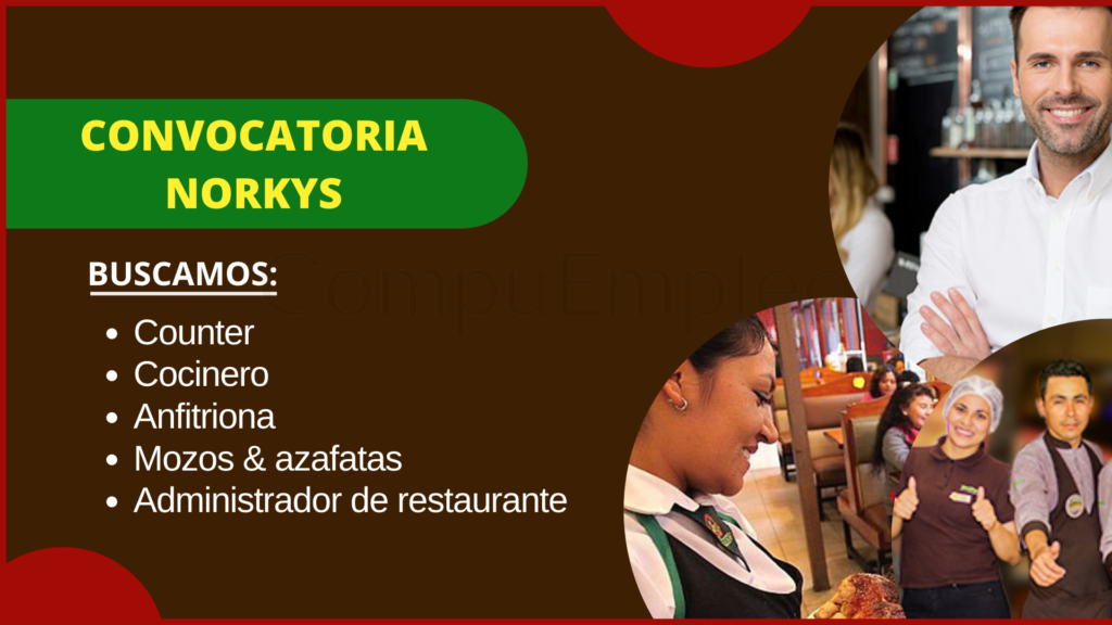 Convocatoria para formar parte del restaurante NORKYS
