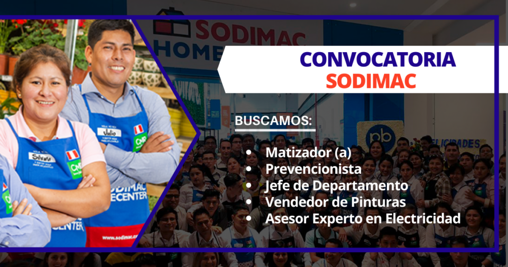 Masiva convocatoria para formar parte de la empresa Sodimac Perú