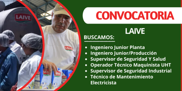 Empresa reconocida LAIVE cuenta con nuevas plazas