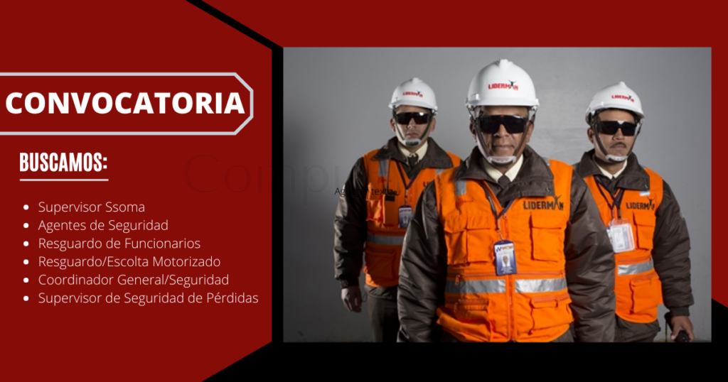 Prestigiosa empresa del sector seguridad LIDERMAN abre nuevas plazas