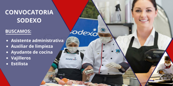Reconocida compañía SODEXO PERÚ cuenta con nuevas plazas