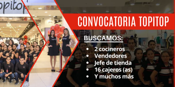 Convocatoria en reconocida empresa dedicada a la fabricación y comercialización de prendas de vestir