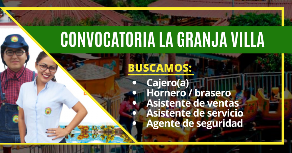 Convocatoria para formar parte del equipo de La granja Villa