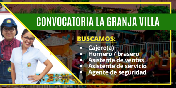 Convocatoria para formar parte del equipo de La granja Villa