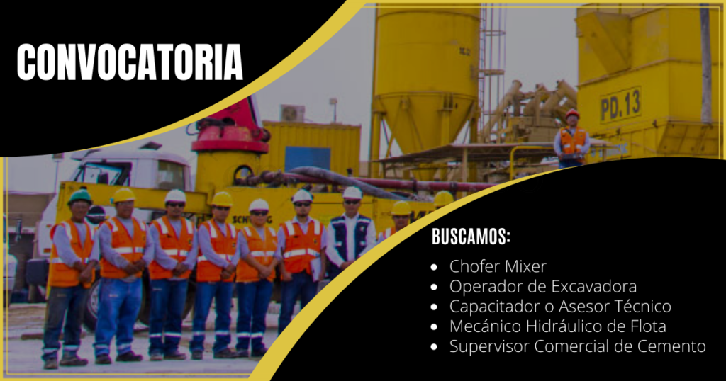 Ven y únete a la mejor compañía del sector concreto MIXERCON