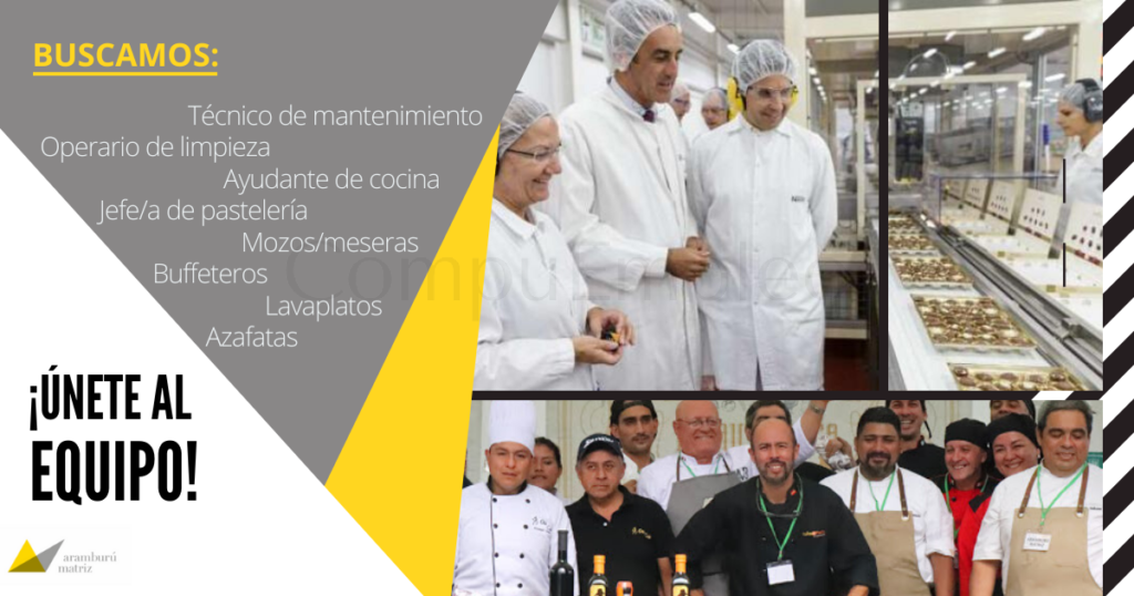 Convocatoria para formar parte de reconocida cadena gastronómica Aramburú Matriz