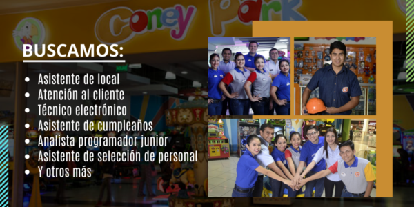 CONEY PARK dedicada al servicio de entretenimiento cuenta con nuevas vacantes CONEY PARK dedicada al servicio de entretenimiento cuenta con nuevas vacantes