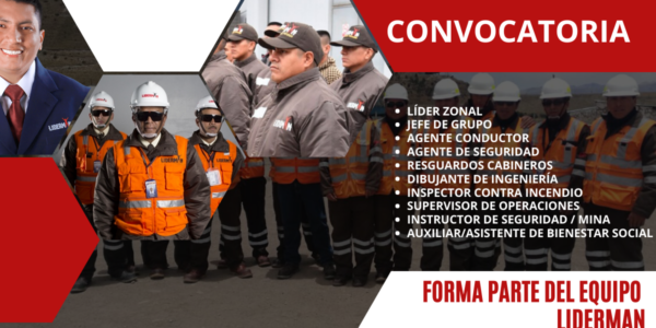 Reciente convocatoria para la empresa de seguridad LIDERMAN