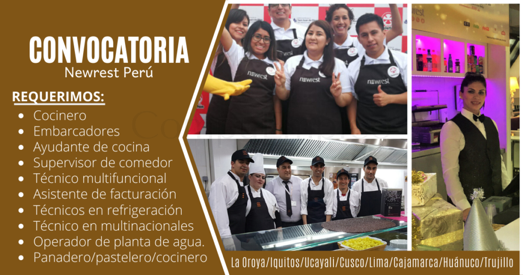 Convocatoria de empresa transnacional dedicada al rubro del Catering - Newrest Perú