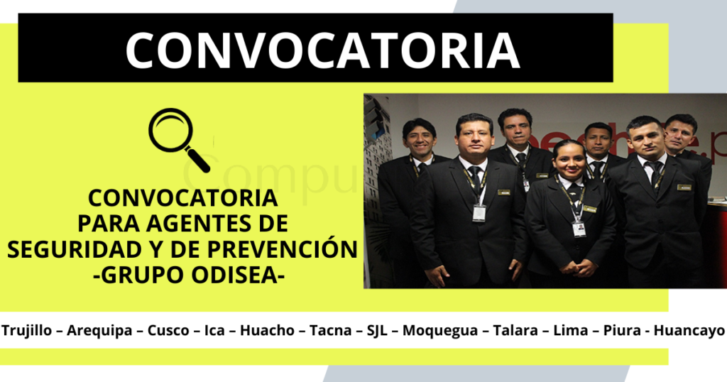 Convocatoria para agentes de seguridad y de prevención - Grupo Odisea