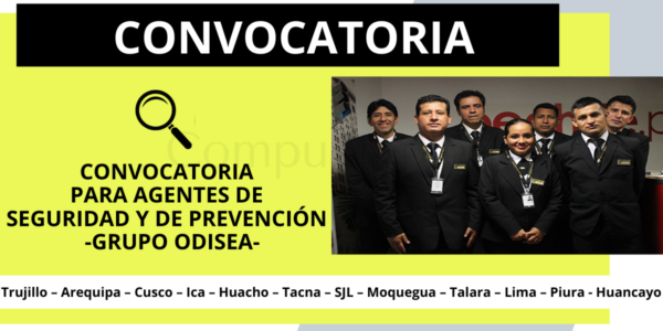 Convocatoria para agentes de seguridad y de prevención - Grupo Odisea