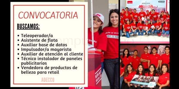 400 vacantes libres para ser parte de Adecco 400 vacantes libres para ser parte de Adecco