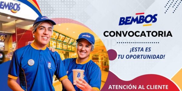 Masiva convocatoria para el área de atención al cliente en “BEMBOS”