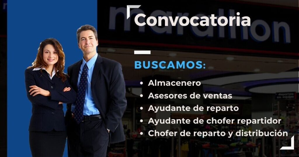 Recientes vacantes para ser parte del Grupo Marathon