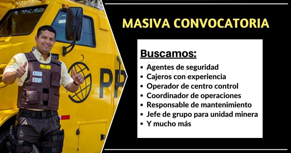 Forma parte de la reciente convocatoria para laborar PROSEGUR
