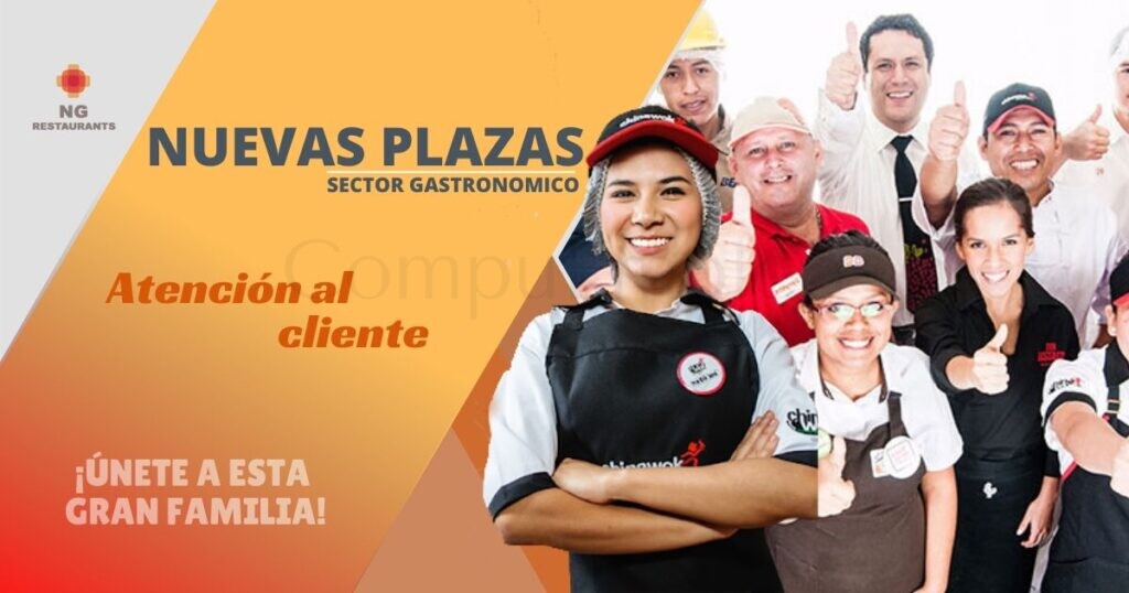 Ng Restaurants requiere de personal para atención al cliente