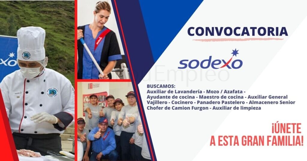 Corporación multinacional SODEXO PERÚ cuenta con nuevas plazas Corporación multinacional SODEXO PERÚ cuenta con nuevas plazas