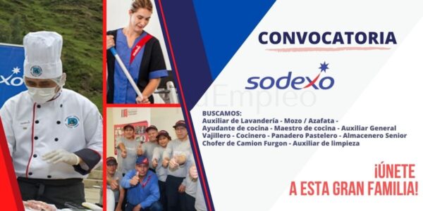Corporación multinacional SODEXO PERÚ cuenta con nuevas plazas