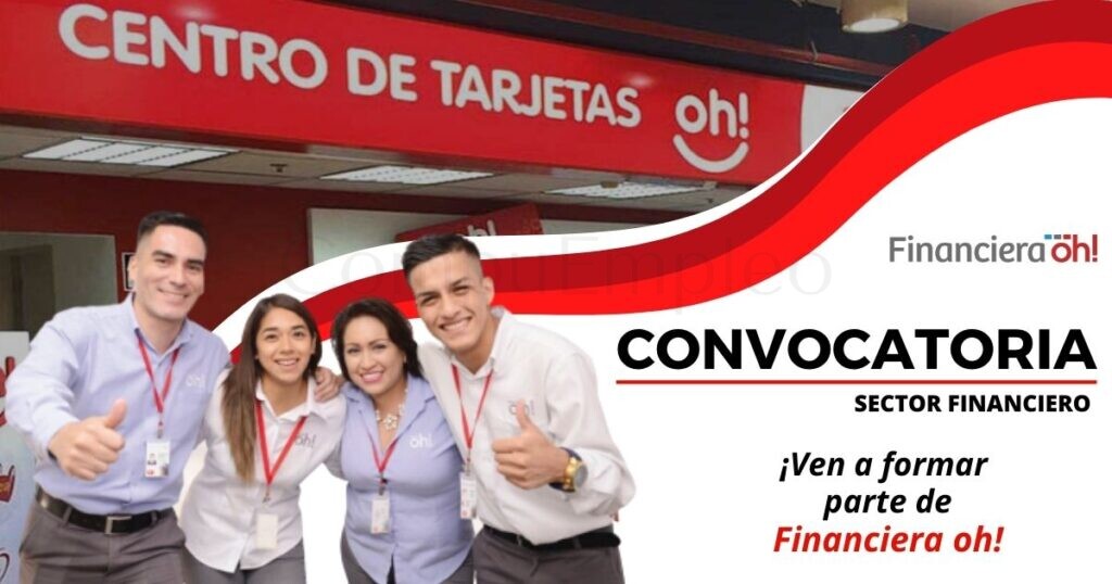 Convocatoria masiva para promotores de venta para FINANCIERA OH!
