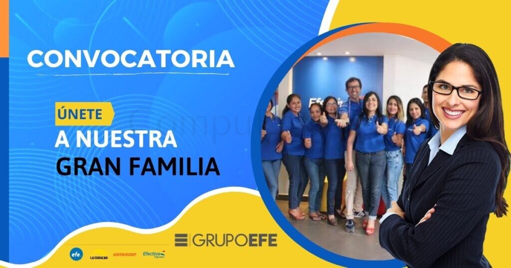 GRUPO EFE requiere de nuevos colaboradores para ser parte de su equipo