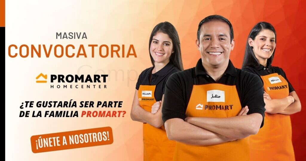 Ven a ser parte de la reciente convocatoria de PROMART