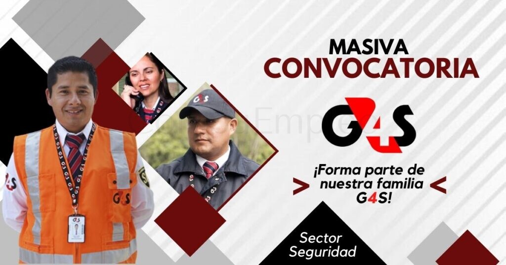 Súmate a esta importante convocatoria de G4S Perú