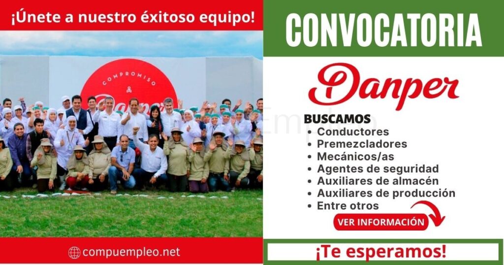 Masiva convocatoria para hombres y mujeres en Danper Trujillo