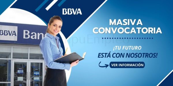 Ven a formar parte de prestigioso banco BBVA de MÉXICO Ven a formar parte de prestigioso banco BBVA de MÉXICO