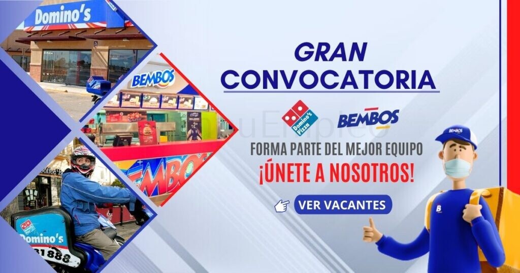 BEMBOS y DOMINOS PIZZA cuenta con atractivas plazas BEMBOS y DOMINOS PIZZA cuenta con atractivas plazas