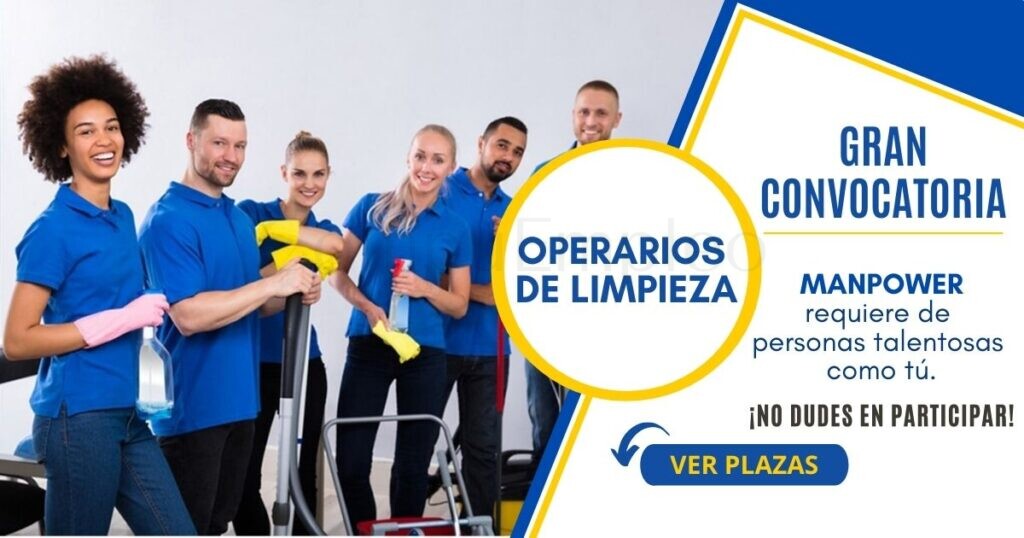 MANPOWER abre su reciente convocatoria para operarios de limpieza a nivel nacional MANPOWER abre su reciente convocatoria para operarios de limpieza a nivel nacional