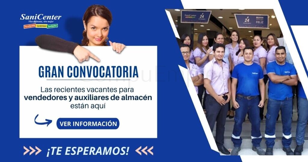 SaniCenter: masiva convocatoria para AUXILIARES DE ALMACÉN Y VENDEDORES