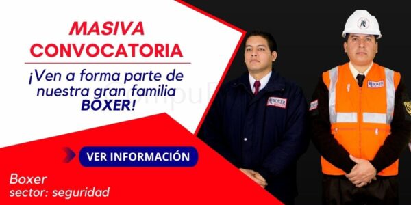 Prestigiosa empresa de seguridad BOXER SECURITY cuenta con nuevas vacantes