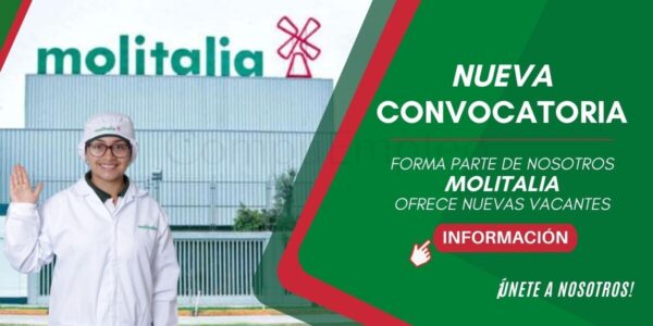 Reconocida empresa MOLITALIA cuenta con nuevas y atractivas plazas Reconocida empresa MOLITALIA cuenta con nuevas y atractivas plazas