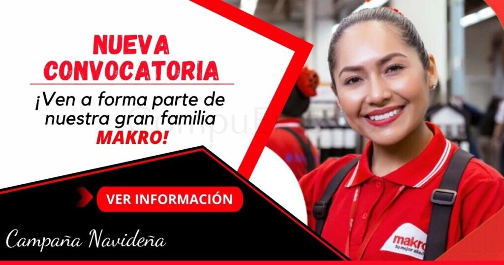 Nueva convocatoria por campaña navideña en tiendas MAKRO Nueva convocatoria por campaña navideña en tiendas MAKRO