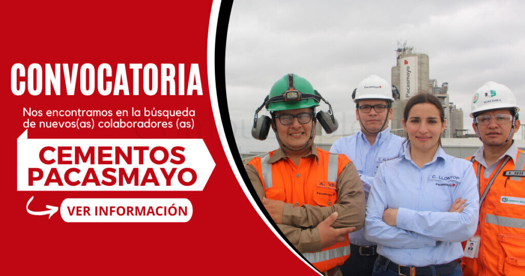 CEMENTOS PACASMAYO lanza su nueva convocatoria a nivel nacional CEMENTOS PACASMAYO lanza su nueva convocatoria a nivel nacional