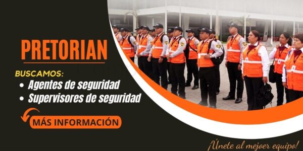 Las mejores plazas para agentes de seguridad se encuentran en PRETORIAN