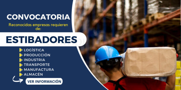 Más de 100 plazas para ESTIBADORES en prestigiosas empresas