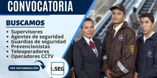 Convocatoria ISEG: Prestigiosa empresa del sector seguridad cuenta con nuevas plazas Convocatoria ISEG: Prestigiosa empresa del sector seguridad cuenta con nuevas plazas