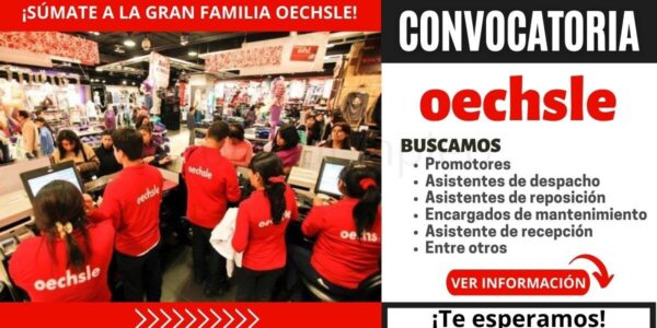 OECHSLE requiere de nuevos colaboradores para ser parte de su equipo