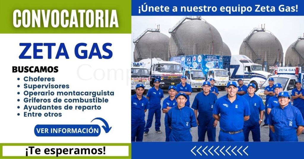Nuevas vacantes para formar parte de ZETA GAS Nuevas vacantes para formar parte de ZETA GAS