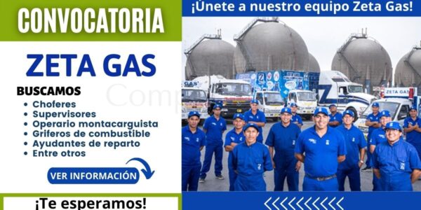 Nuevas vacantes para formar parte de ZETA GAS