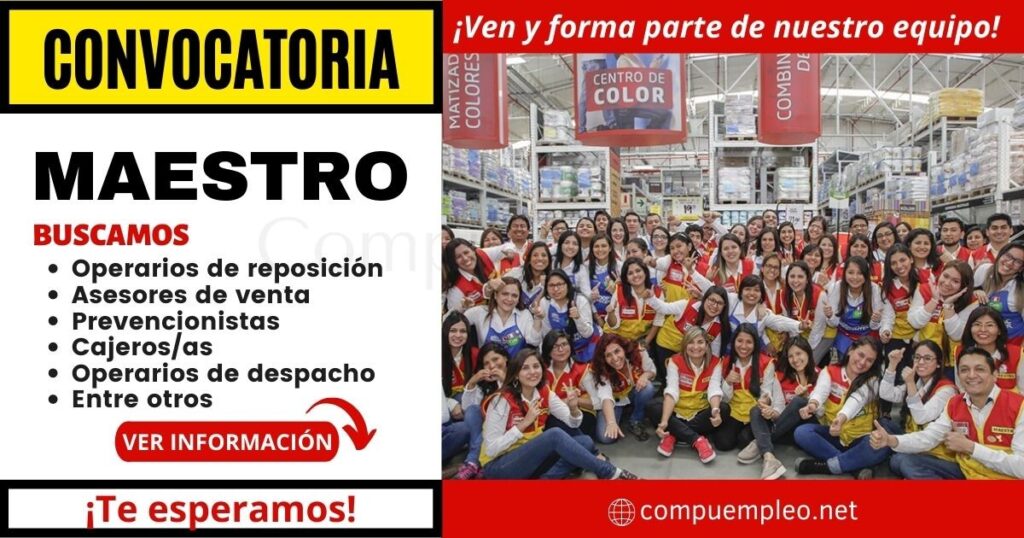 Convocatoria MAESTRO: Atractivas plazas esperan por ti