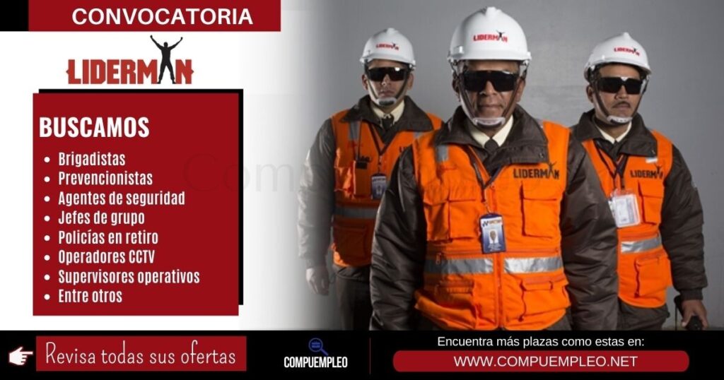 Convocatoria LIDERMAN: Atractivas vacantes para el sector seguridad Convocatoria LIDERMAN: Atractivas vacantes para el sector seguridad