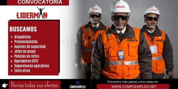 Convocatoria LIDERMAN: Atractivas vacantes para el sector seguridad