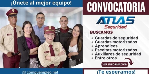 Convocatoria GRUPO ATLAS: Nuevas plazas para el sector seguridad Convocatoria GRUPO ATLAS: Nuevas plazas para el sector seguridad
