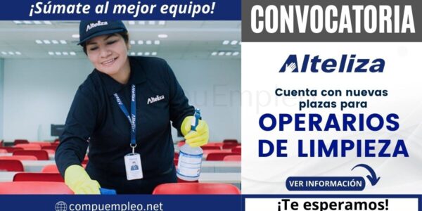 Empleos ALTELIZA: Nuevas y atractivas plazas en el sector limpieza