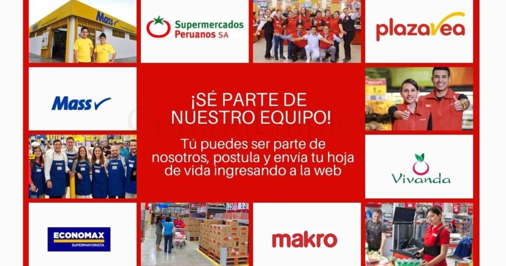 SUPERMERCADOS PERUANOS cuenta con atractivas vacantes SUPERMERCADOS PERUANOS cuenta con atractivas vacantes