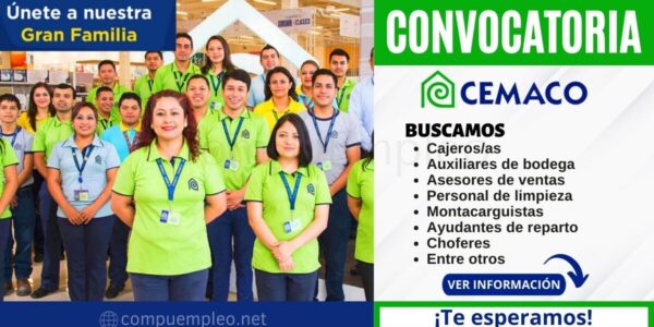 GRUPO CEMACO - Nueva convocatoria en prestigiosa empresa