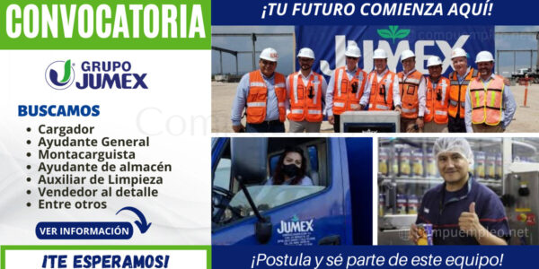 Nuevos empleos en GRUPO JUMEX